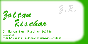 zoltan rischar business card